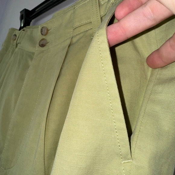 Madewell Tall Harlow Wide-Leg Pant NWT Pale Lemongrass Linen Lyocell Blend - Picture 7 of 12